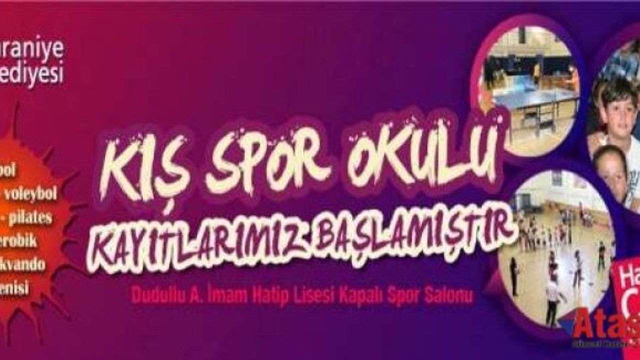 ÜMRANİYE’DE KIŞ SPOR OKULU KAYITLARI BAŞLADI