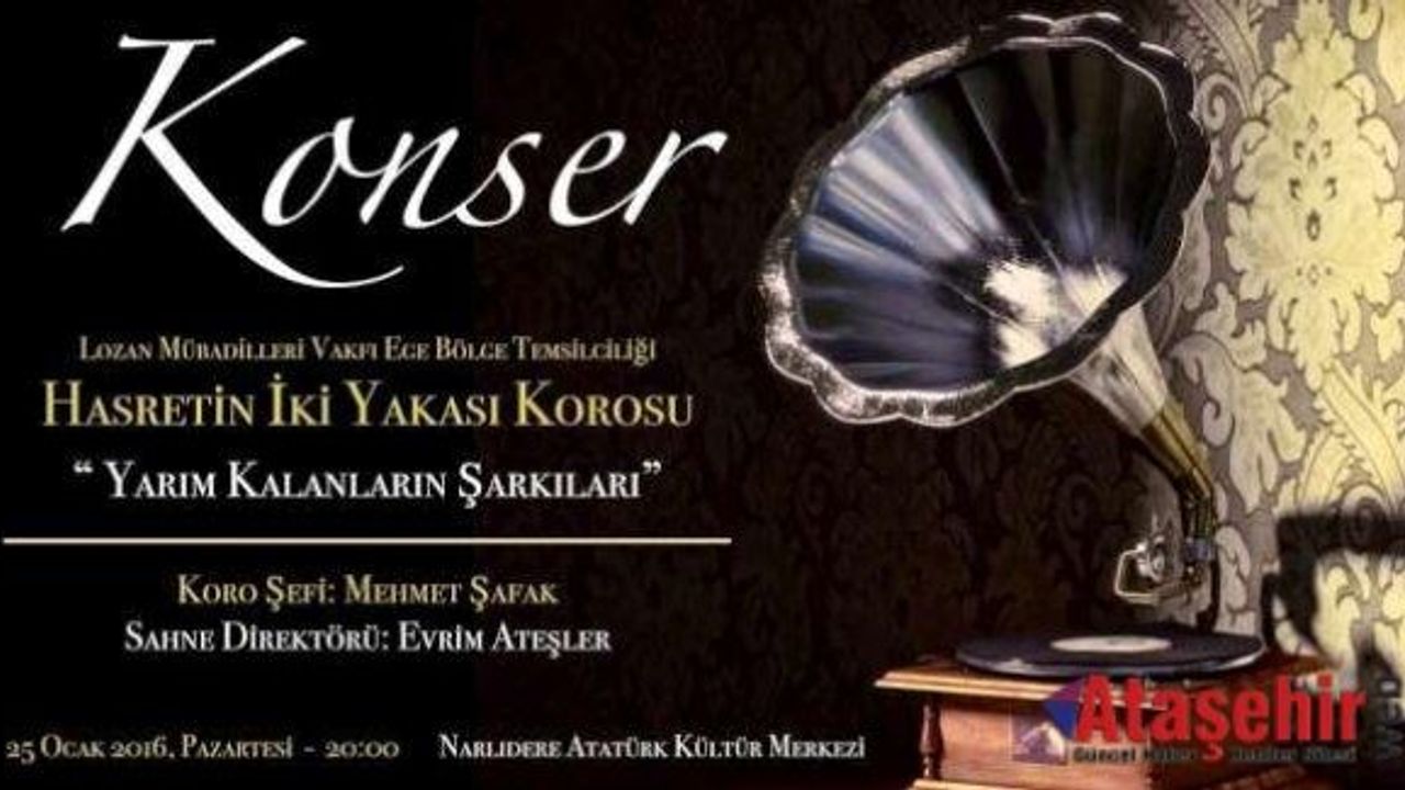 Mübadelenin 93. Yılında “Hasretin iki yakası” konseri