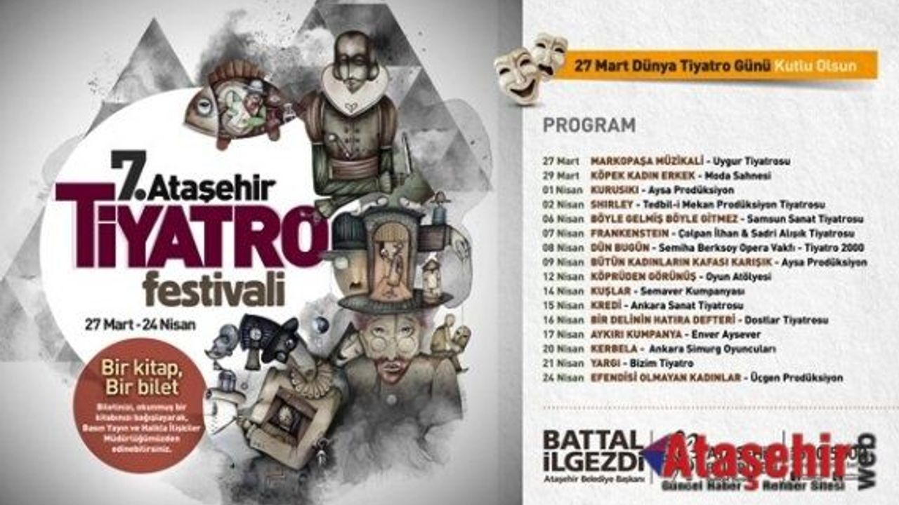7. Ataşehir Tiyatro Festivali başlıyor