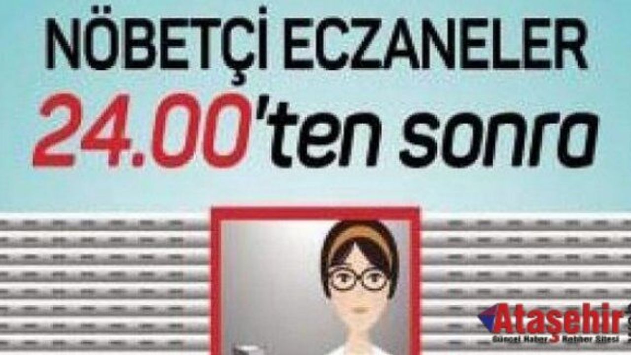 Eczaneler saat 24.00'te sonra kepenk uygulamasına geçiyor