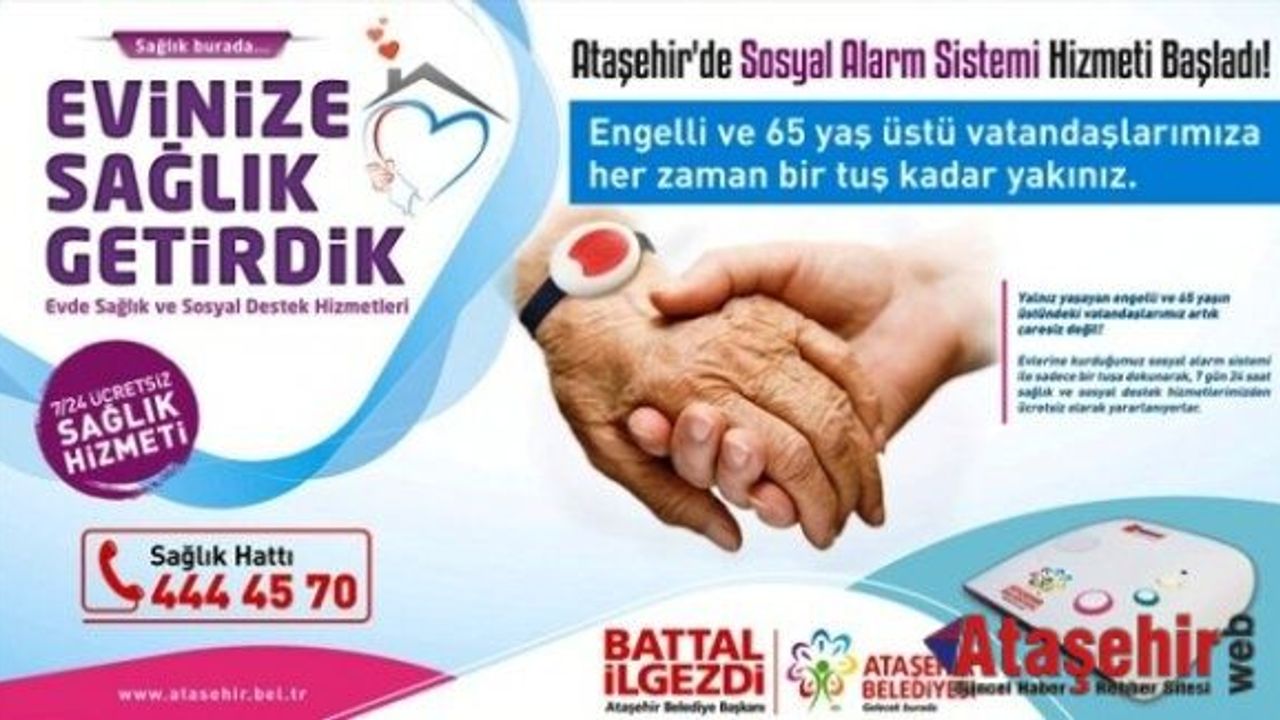 Ataşehir Belediyesinden Evde Sağlık ve Sosyal Destek Hizmetleri