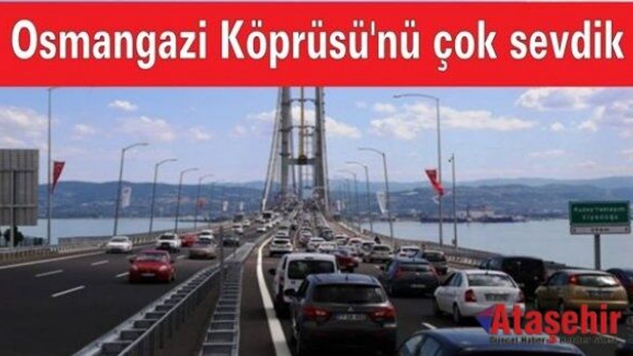 Osmangazi Köprüsünden 5 günde 400 bin 523 araç geçti