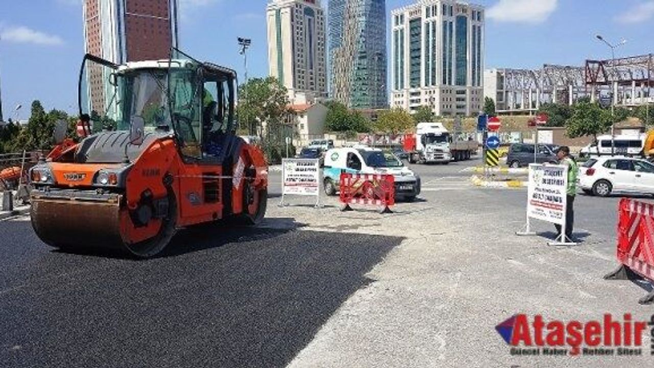 Ataşehir'de  Altyapı çalışmaları hız kesmeden sürüyor