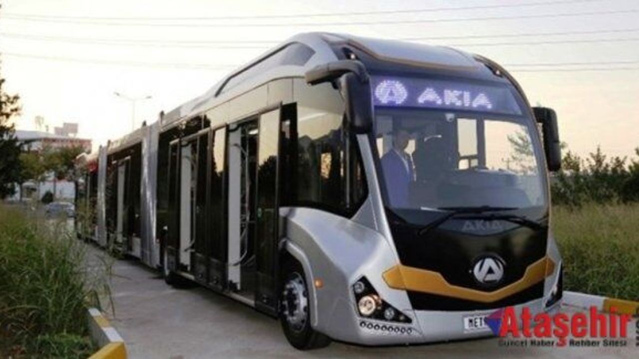 Türkiye'nin ilk yerli metrobüsü Akia