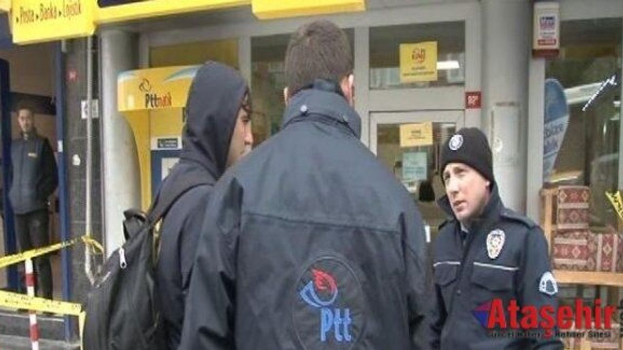 Ataşehir'de falçata ile PTT soygunu