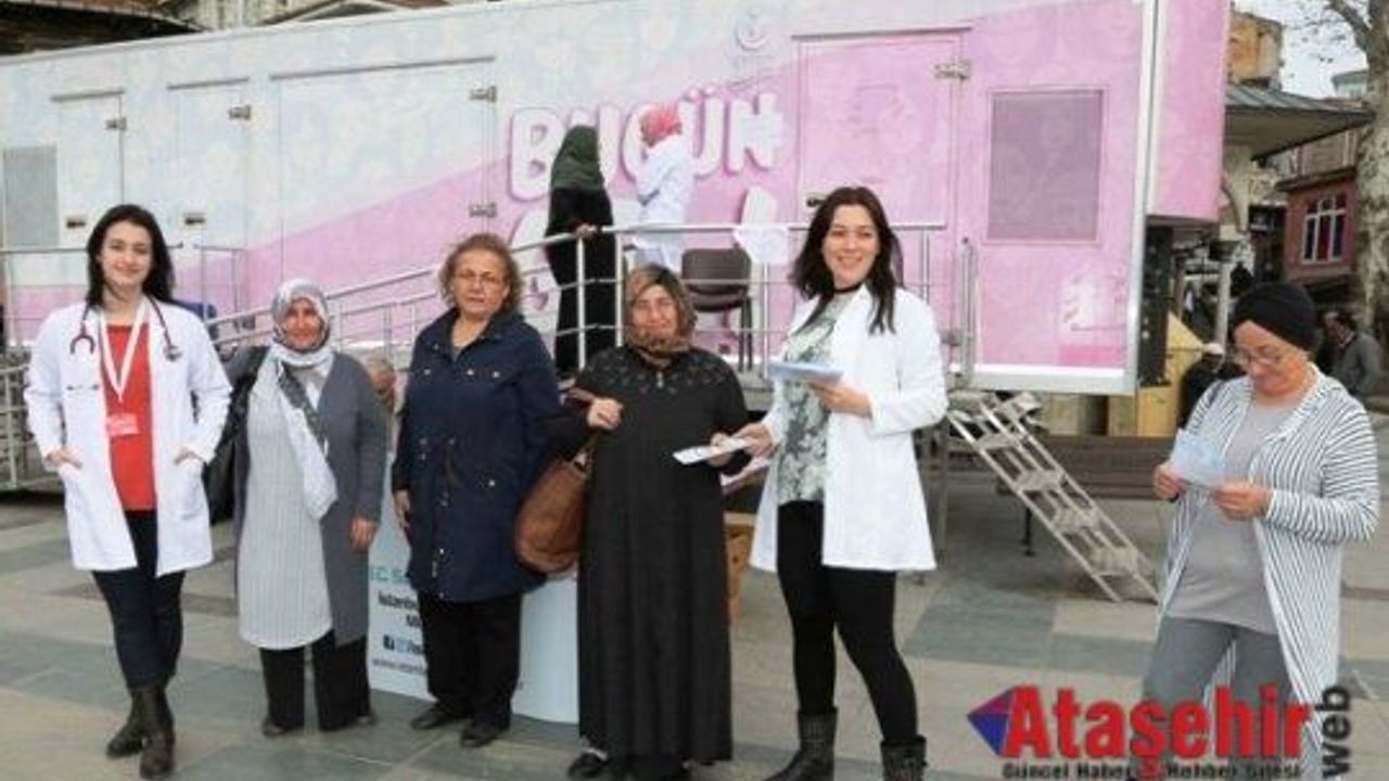 Beykoz'da Pembe Karavan Kanserden Koruyor
