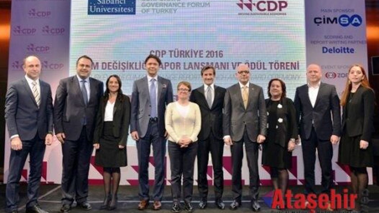 CDP Türkiye 2016 İklim Değişikliği Raporu Açıklandı