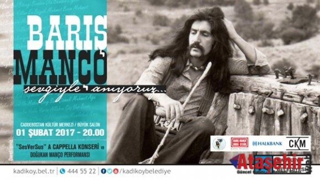 BARIŞ MANÇO KADIKÖY'DE ANILIYOR