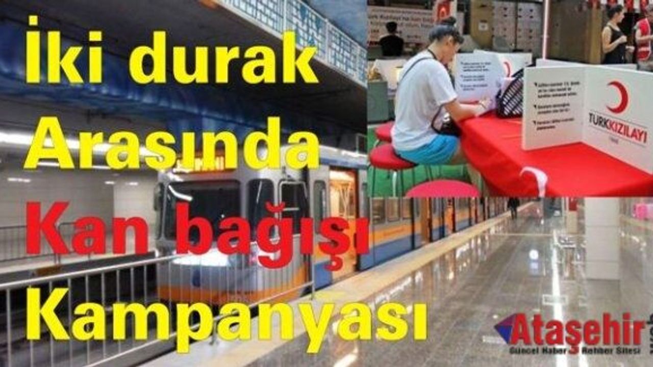 Kızılay’dan iki durak arasında kan bağışı kampanyası
