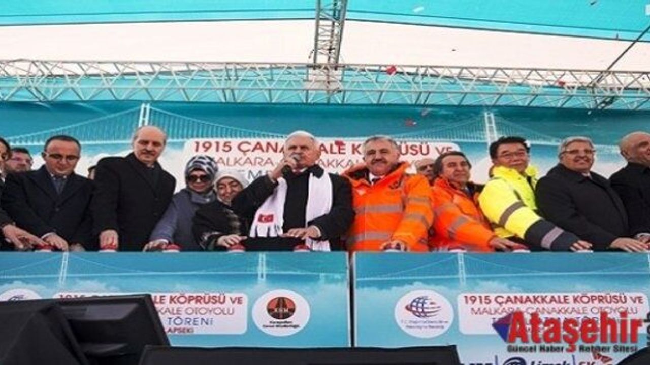 1915 Çanakkale Köprüsü'nün temeli atıldı