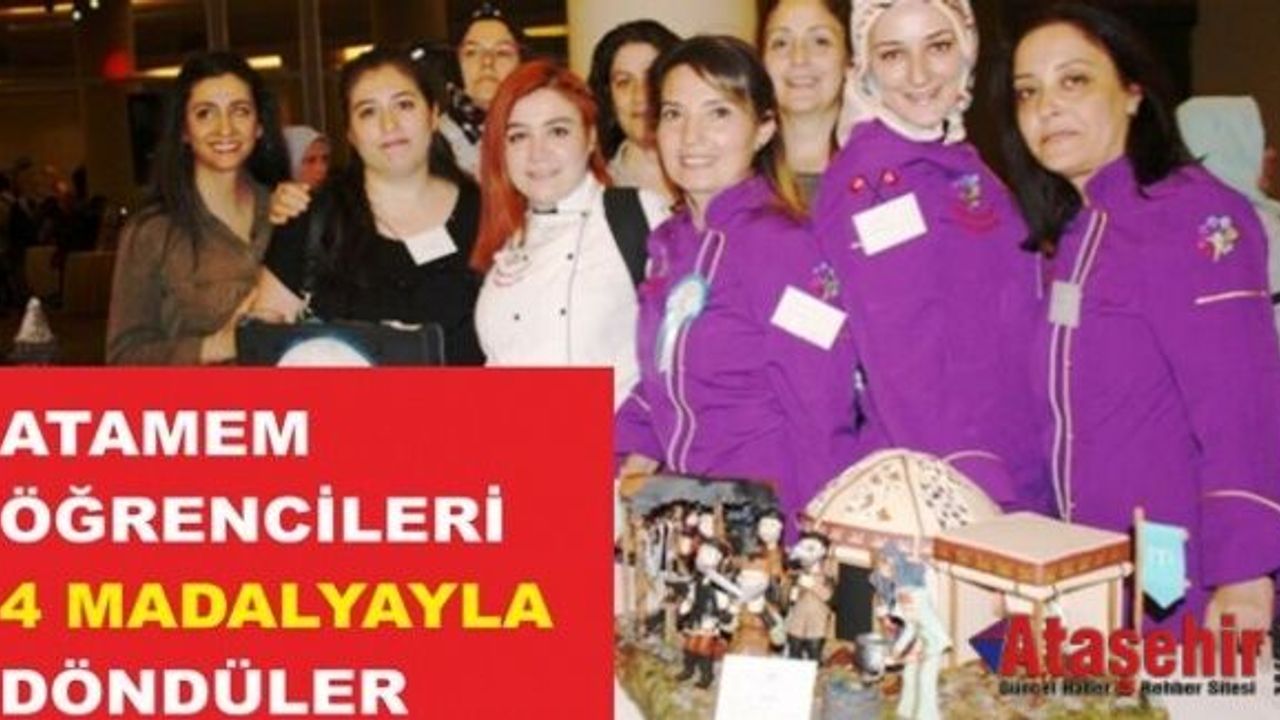 ATAMEM ÖĞRENCİLERİ 4 BRANŞDA 4 MADALYAYLA DÖNDÜLER