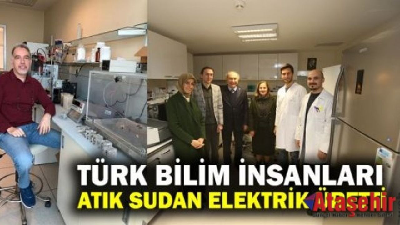 Türk bilim insanları, atık sudan elektrik üretti
