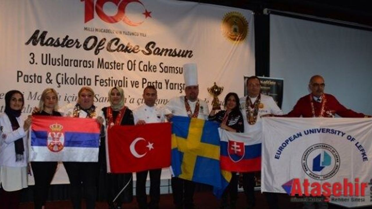 ULUSLARARASI PASTA ŞEFLERİ, HÜNERLERİNİ SAMSUN’DA SERGİLEDİLER