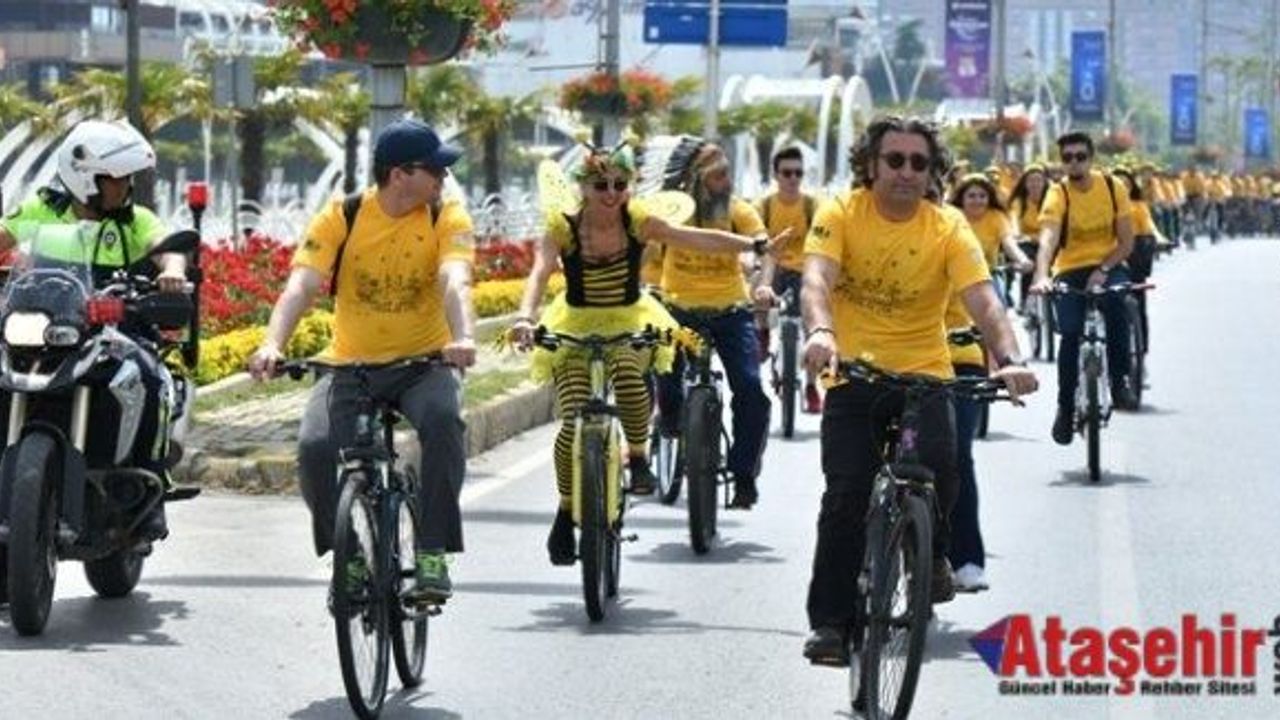 Gönüllü Bisikletçiler Arıların İzinde Pedal Çevirdi