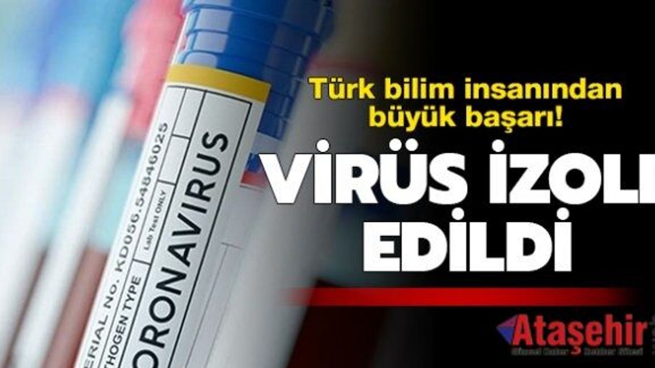 SARS-COV-2  Virüsü izole edildi