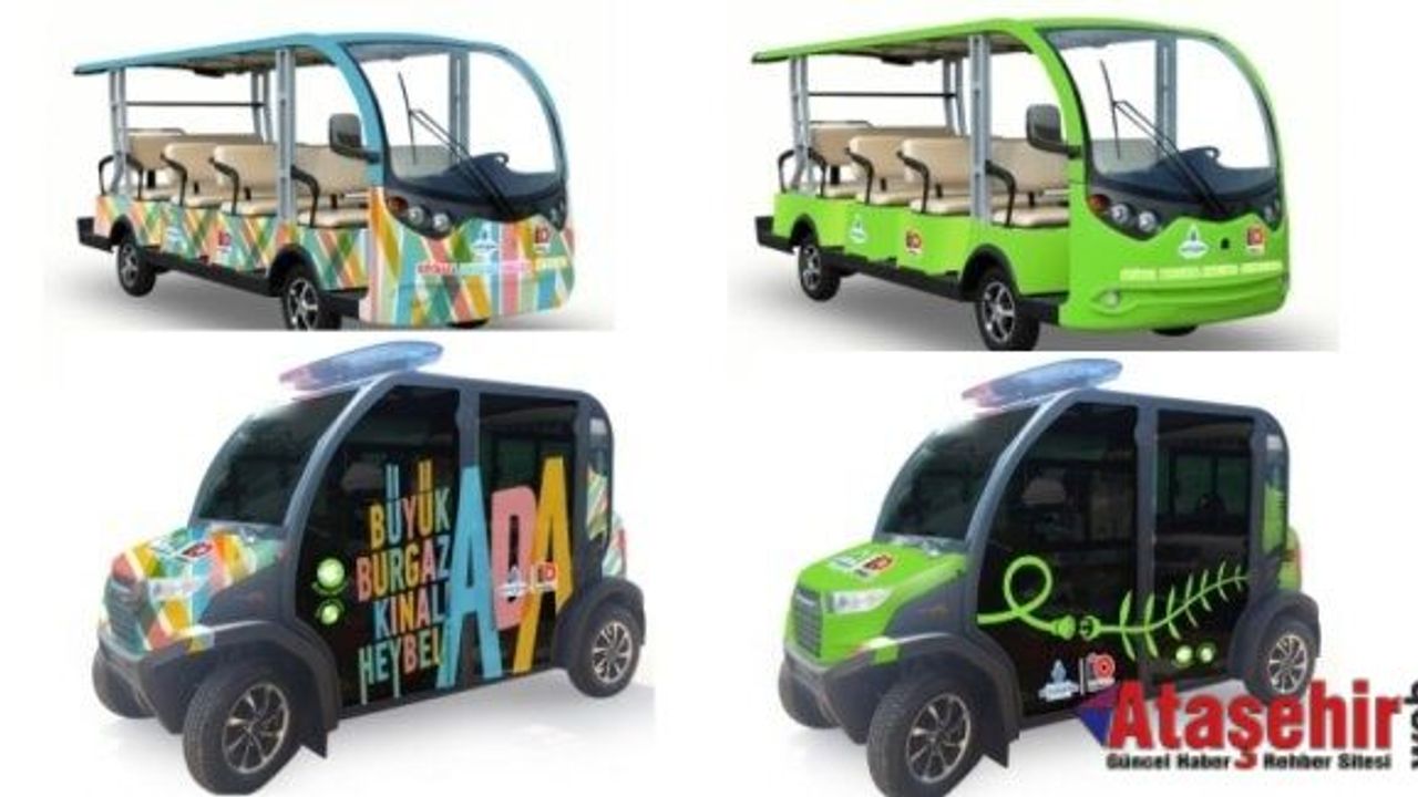 ADALAR'DA ELEKTRİKLİ ARAÇLAR YARIN HİZMETE VERMEYE BAŞLAYACAK