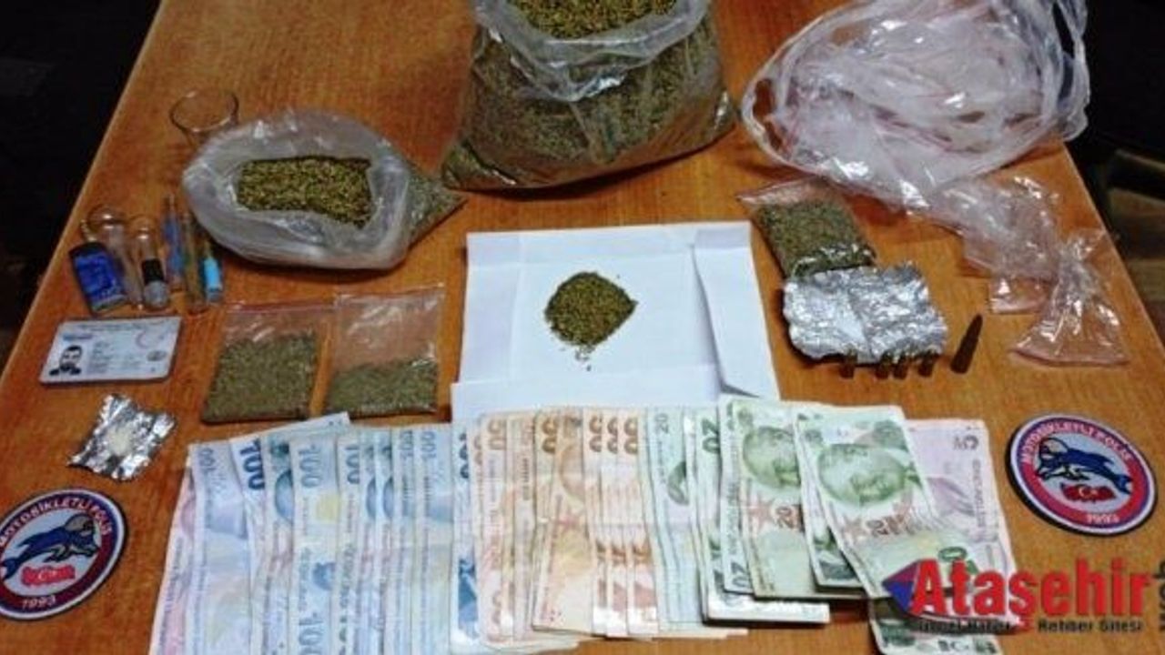 Ataşehir'de durdurulan taksiden uyuşturucu çıktı