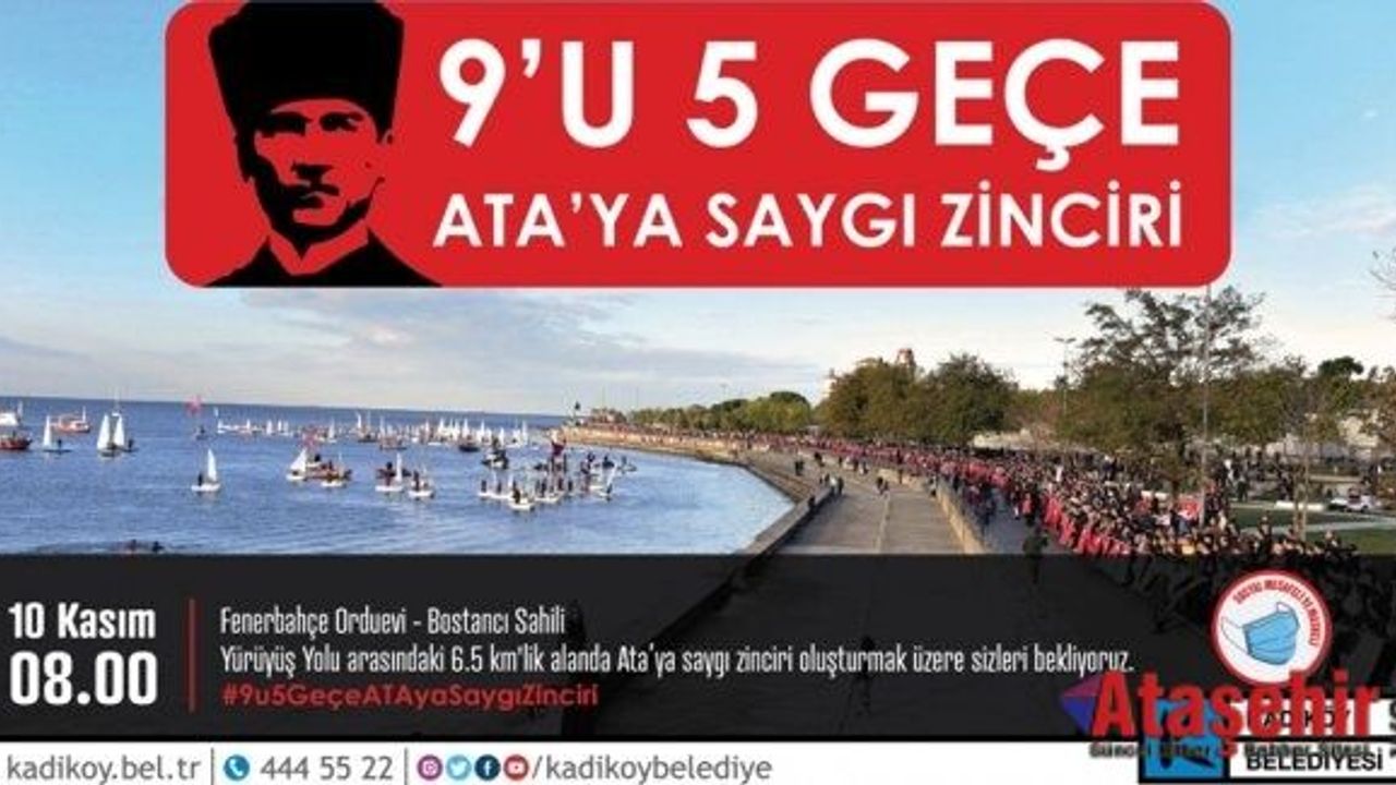 10 KASIM’DA ‘SOSYAL MESAFELİ’ ATA’YA SAYGI ZİNCİRİ