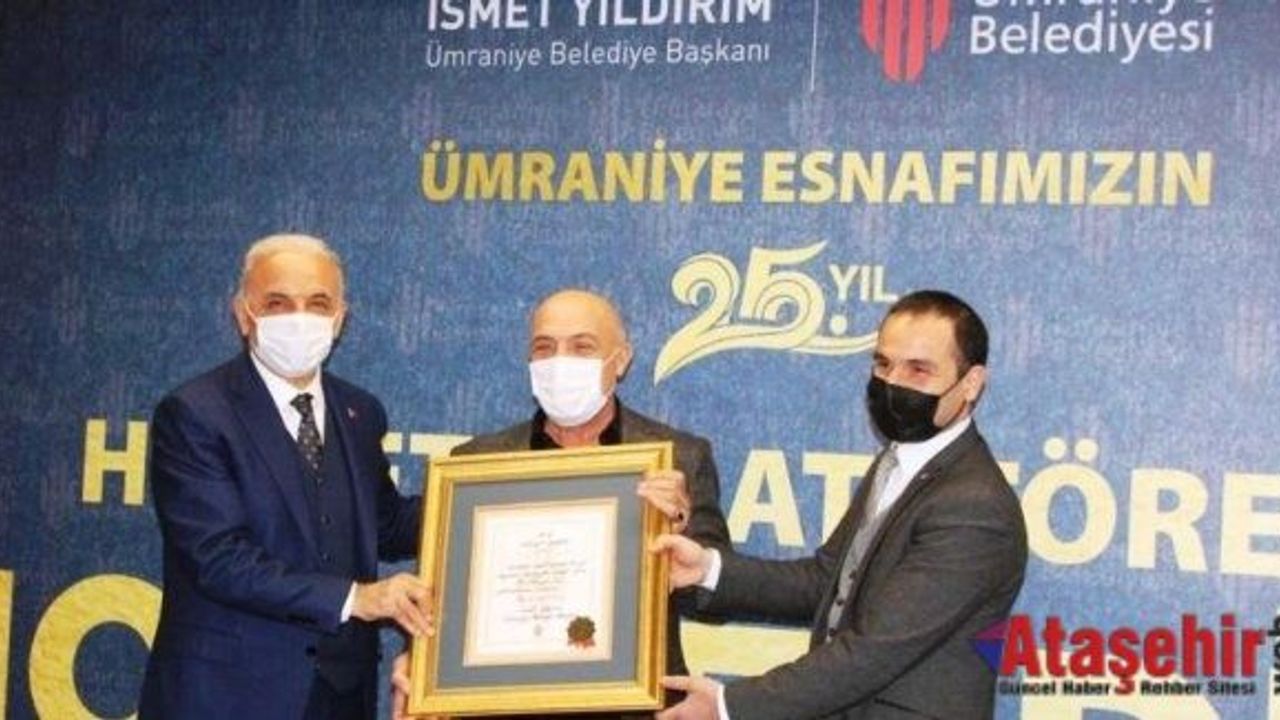 MODOKO’NUN 25 YILLIK ESNAFINA ÜMRANİYE BELEDİYESİ’NDEN PLAKET!