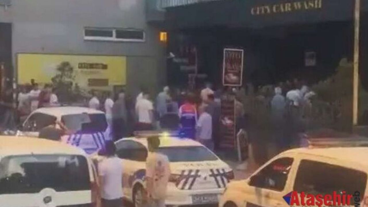 Ataşehir'de Oto yıkamacıda "bagaj kapağını sert kapattın" kavgası!