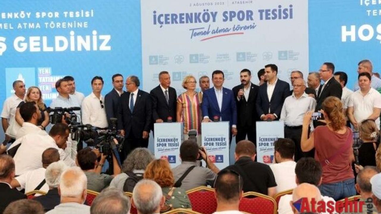 İÇERENKÖY SPOR TESİSİ’NİN TEMELİ ATILDI