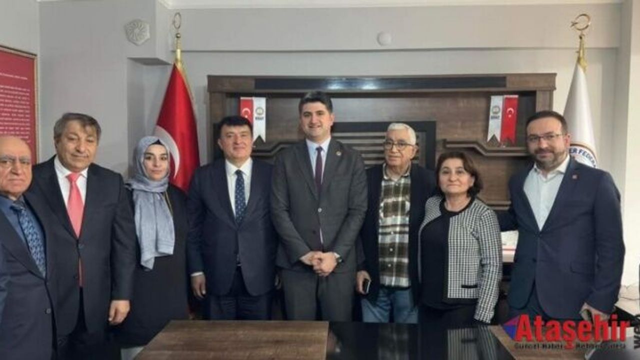 Onursal Adıgüzel ve Çelal Yalçın, Sivas Dernekler Federasyonu’nu ziyaret etti.