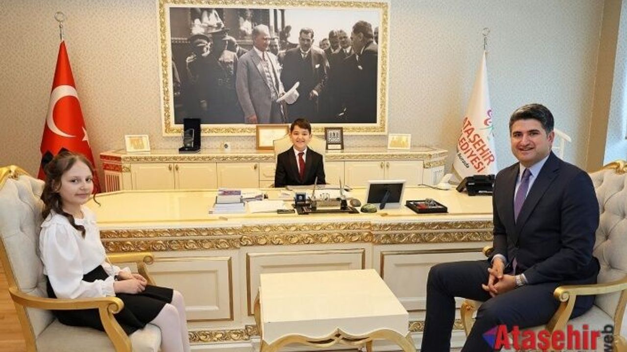 ATAŞEHİR’DE BELEDİYE BAŞKANLIĞI, BİR GÜNLÜĞÜNE ÇINAR BAŞKAN’A EMANET