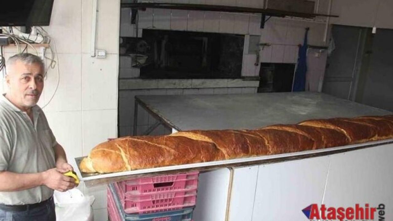 3 metre 80 santimetre uzunluğunda ekmek'le rekor kırdı