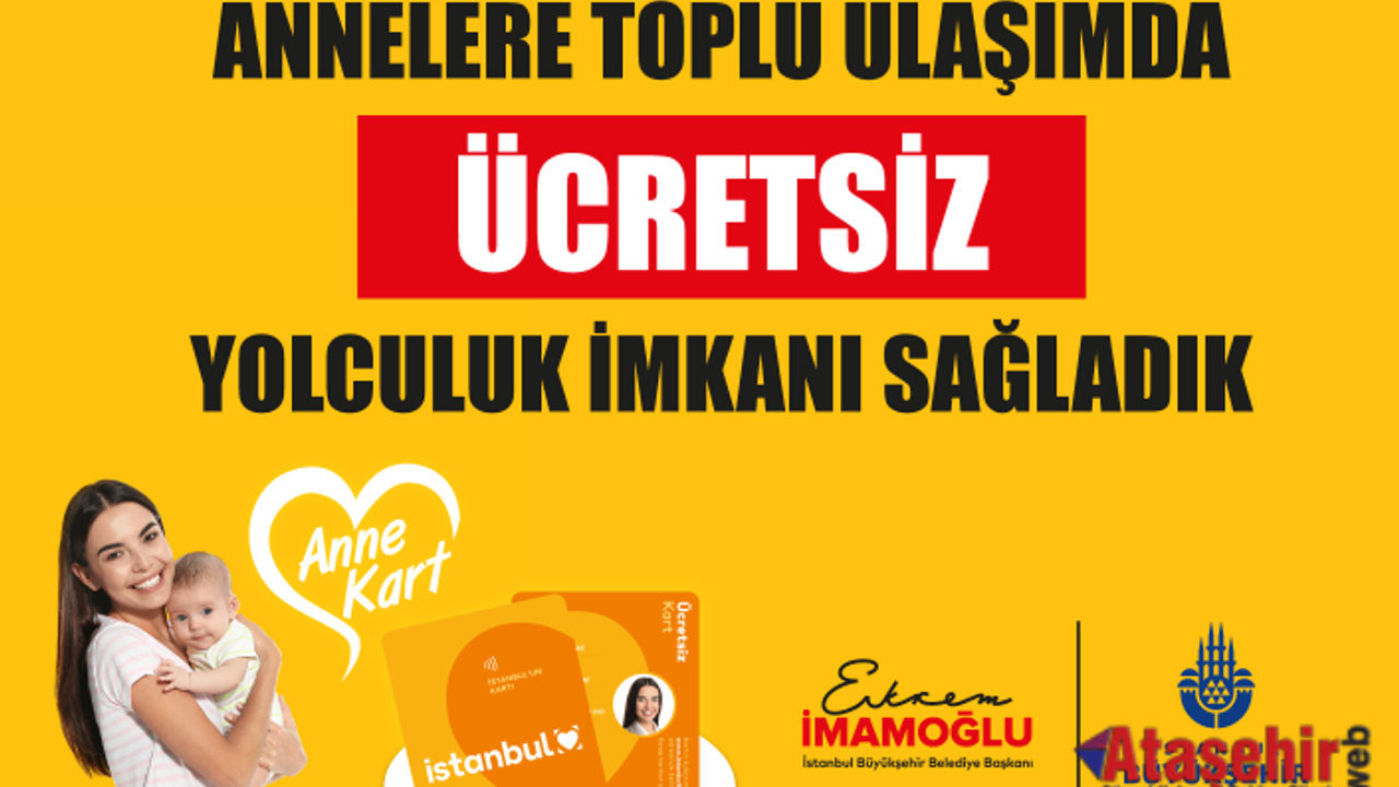 İBB, ANNE KART UYGULAMASI İLE 675 BİN ANNEYE ULAŞTI