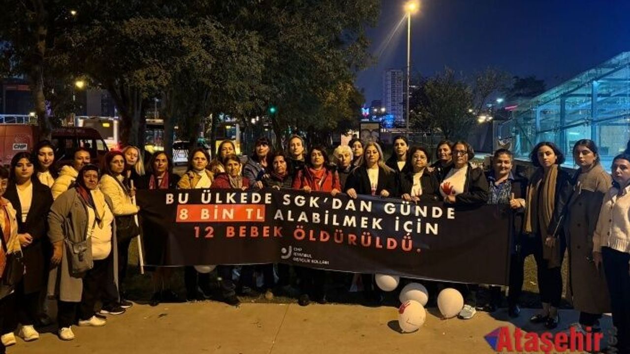 CHP Ataşehir'den bebek ölümleri ve çeteleşmeye karşı Basın Açıklaması