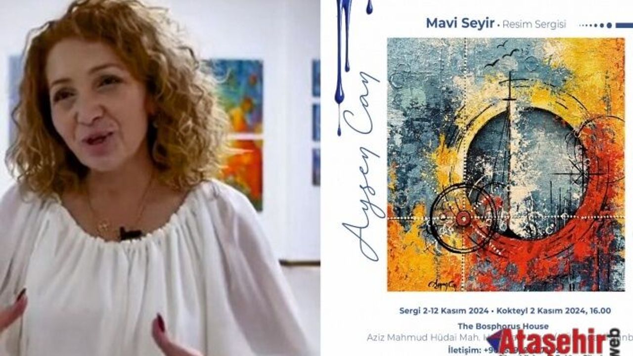 Ressam Ayşen Can’ın Mavi, seyirle buluşuyor resim sergisi