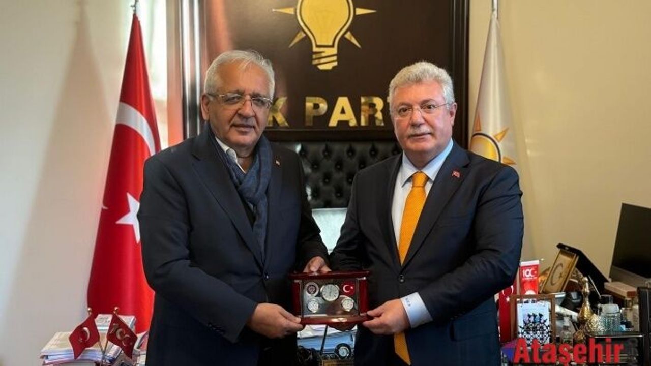 Çankırı Konfederasyonu Ak Parti Grup Vekili Muhammet Emin Akbaşoğlunu ziyaret etti