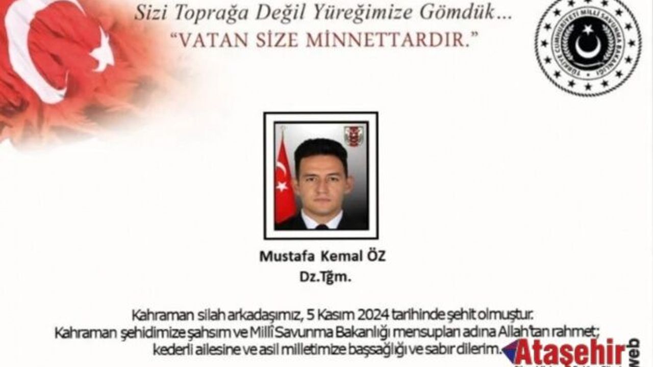 Deniz Teğmen Mustafa Kemal Öz, Eğitim Kazasında Şehit Oldu