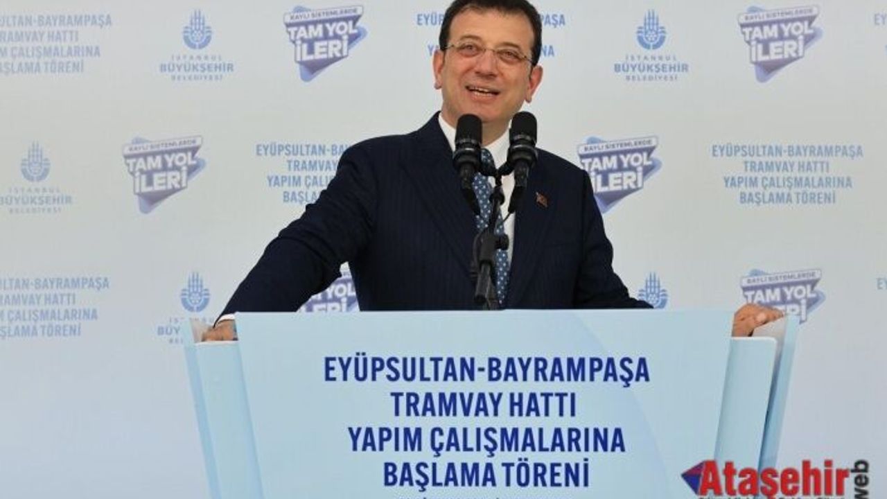 EYÜPSULTAN - BAYRAMPAŞA TRAMVAY HATTININ YAPIMI SÜRÜYOR