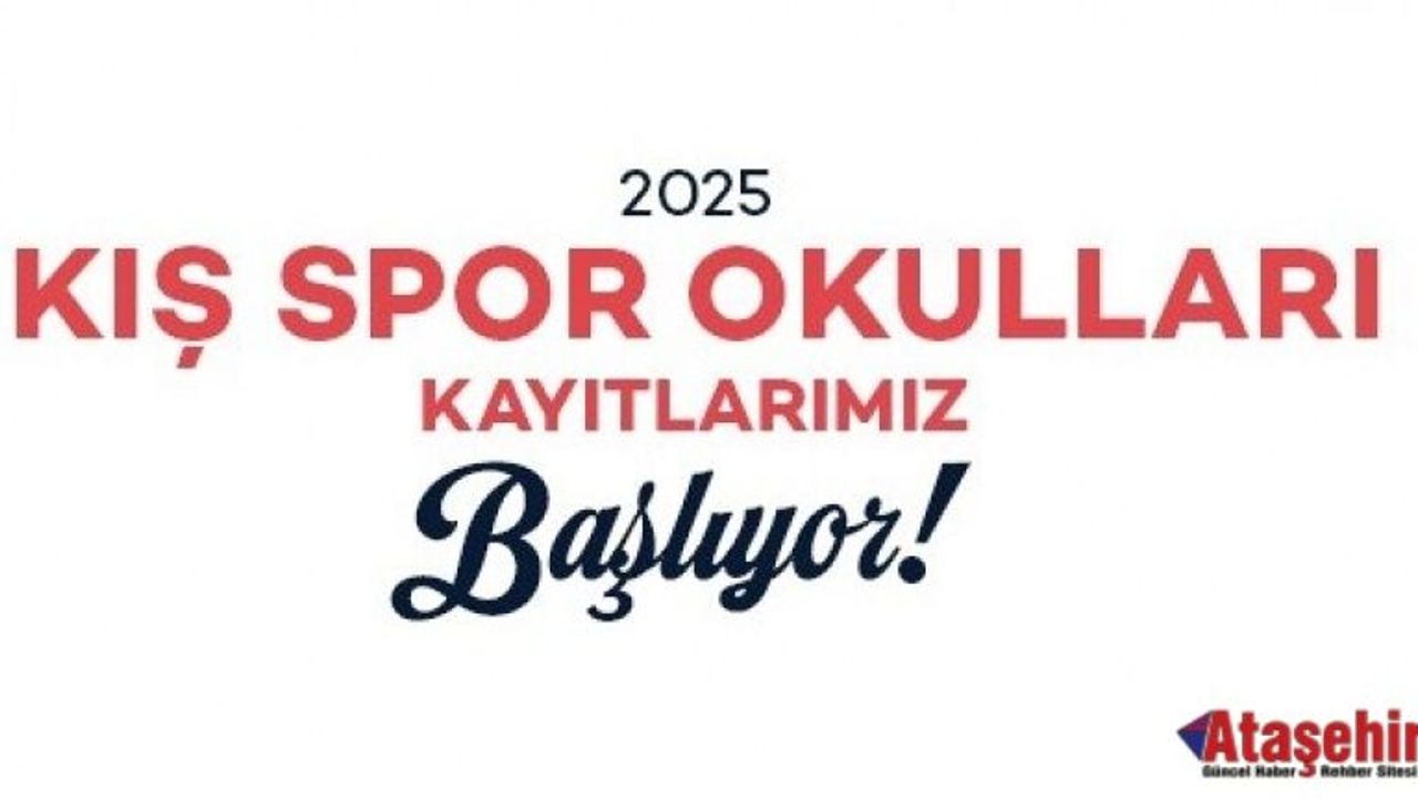 ATAŞEHİR BELEDİYESİ KIŞ SPOR OKULLARI İÇİN 1. DÖNEM KAYITLARI BAŞLIYOR
