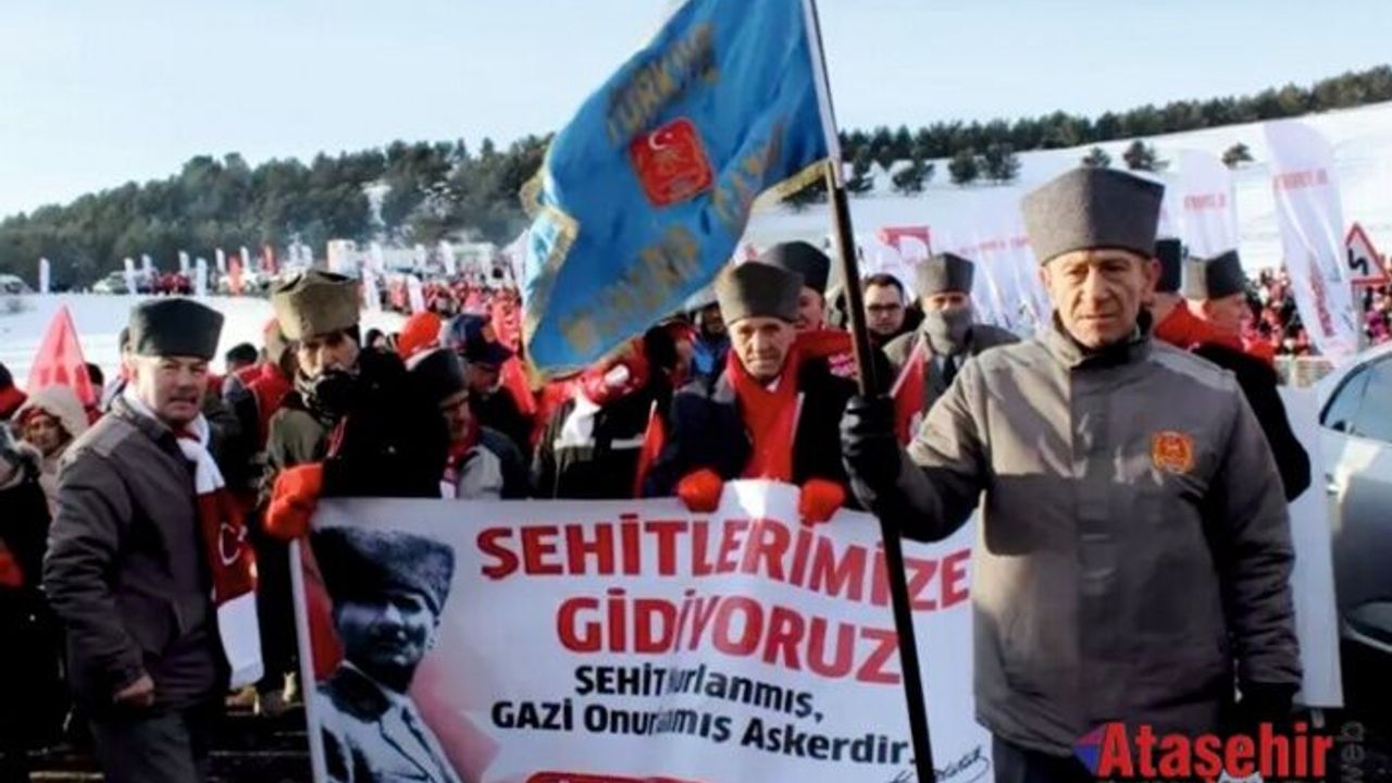 Sarıkamış Harekatı'nın 110. yılını anma yürüyüşü