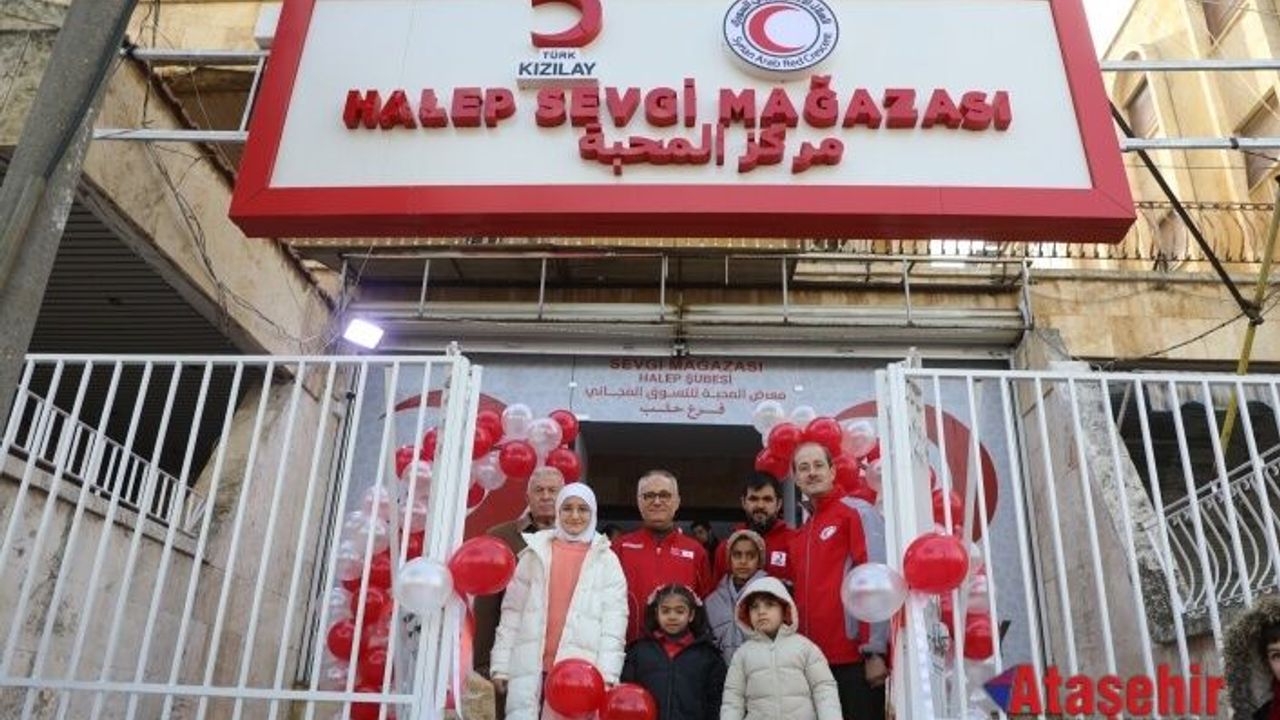 Türk Kızılay Halep’te Sevgi Mağazası Açtı