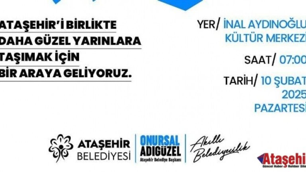 Ataşehir Belediye Başkanı Onursal Adıgüzel, Halk buluşmalarına start verdi.