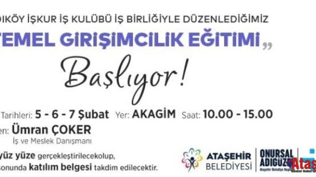 GİRİŞİMCİLİK VE SOSYAL MEDYA PAZARLAMASI EĞİTİMLERİ BAŞLIYOR!