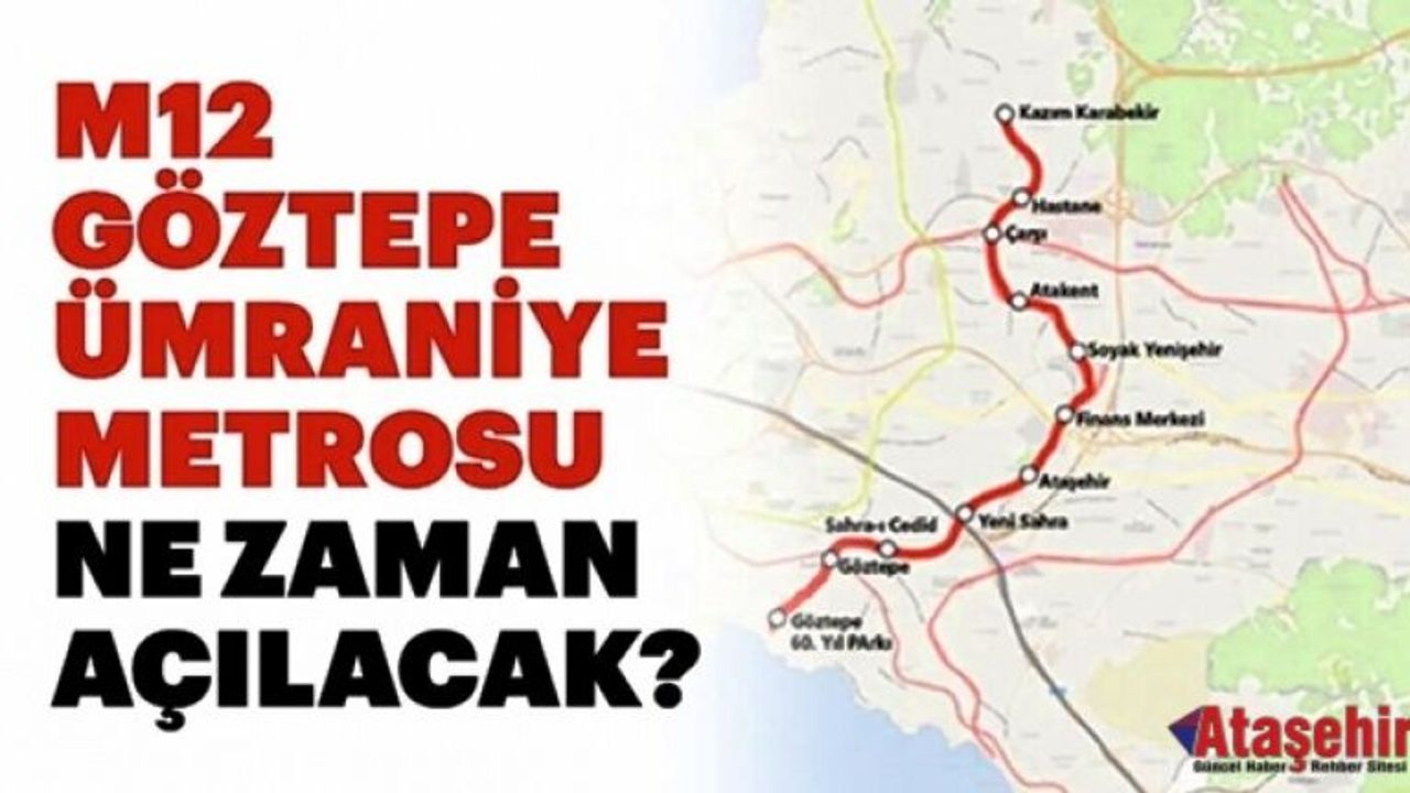 Ümraniye–Göztepe Metrosunda İlerleme Yüzde 88’i Geçti
