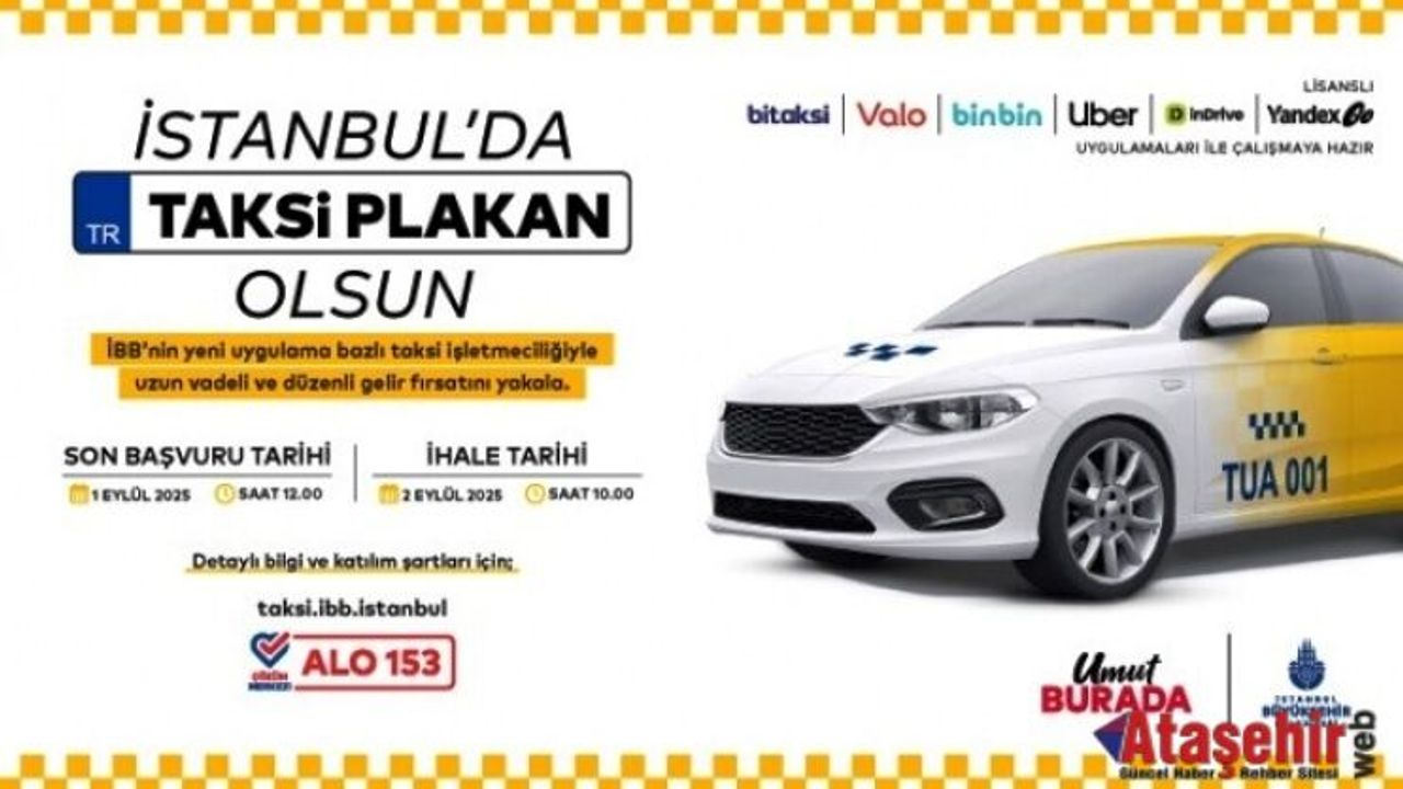 İBB’DEN İSTANBUL’DA TAKSİ İHALESİ 2 EYLÜL’DE