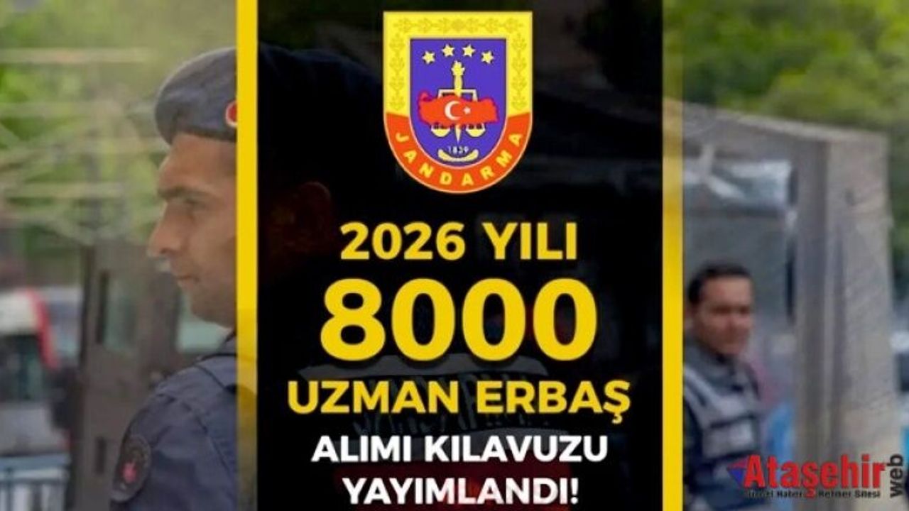 Jandarmaya 8000 Uzman Erbaş Alımı yapılacak