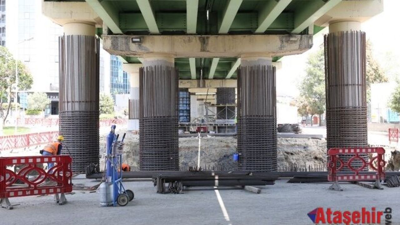 M1 METRO HATTININ VİYADÜKLERİ DEPREME KARŞI GÜÇLENDİRİLİYOR