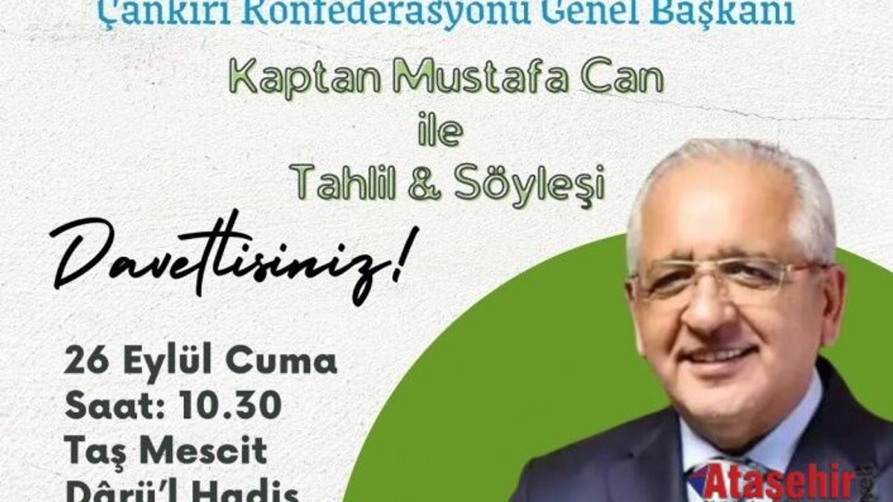 Kaptan Mustafa Can Çankırı’da Gençlerle Buluşuyor