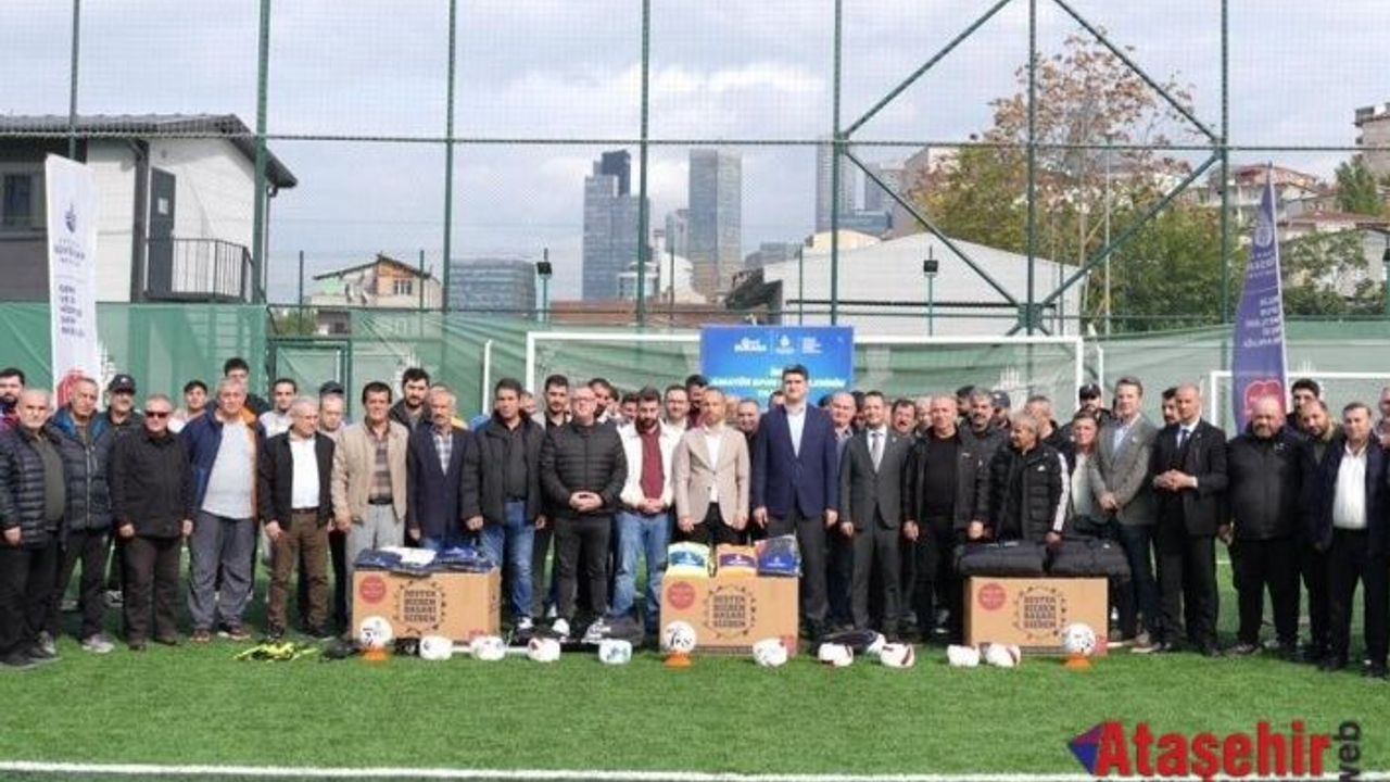 Ataşehir’de Gençliğe Spor Desteği: 23 Kulübe Malzeme Dağıtıldı