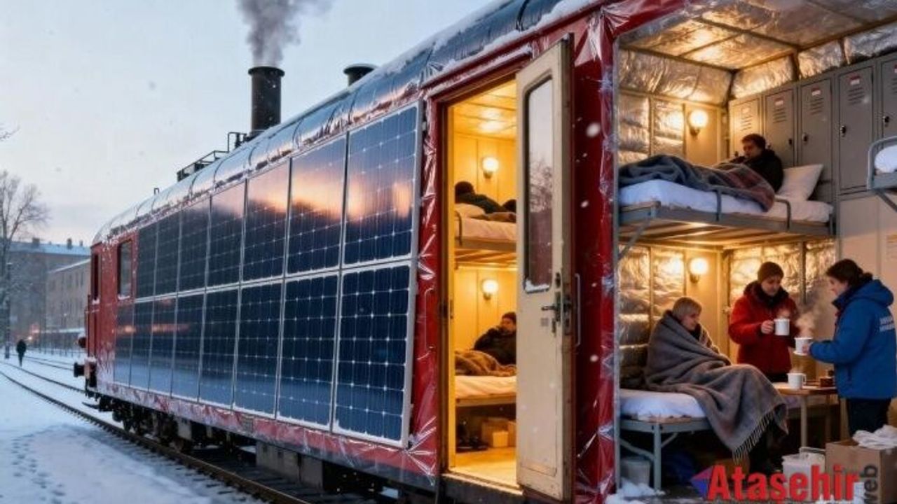 Almanya’da Eski Tren Kabinleri Güneş Enerjili Isıtma Barınaklarına Dönüştürülüyor 