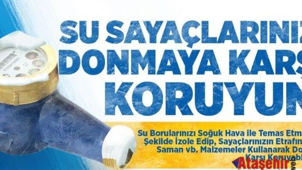 Su Sayaçlarınızı Donmaya Karşı Koruyun!