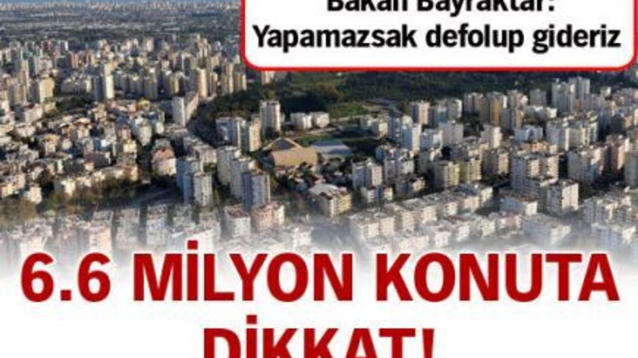 5 Ekim’de 35 ilde 6 bin 500 binayı yıkacağız