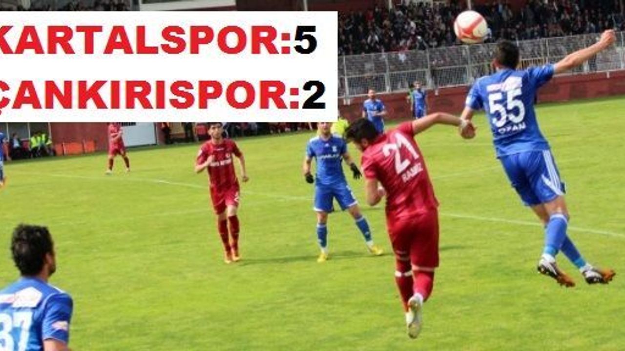 Çankırıspor 2. Ligdeki Son Maçında Kartalspor’a 5 – 2 yenildi