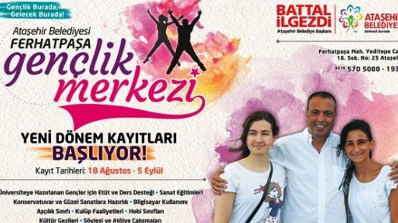 Ferhatpaşa Gençlik Merkezi’nde Yeni Dönem Kayıtları Başladı